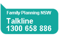 Family Planning NSW Talkline 1800 658 886