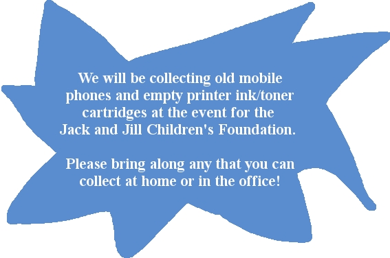 Bring your old mobile phones and printer ink/toner cartridges along for The Jack and Jill Children's Foundation