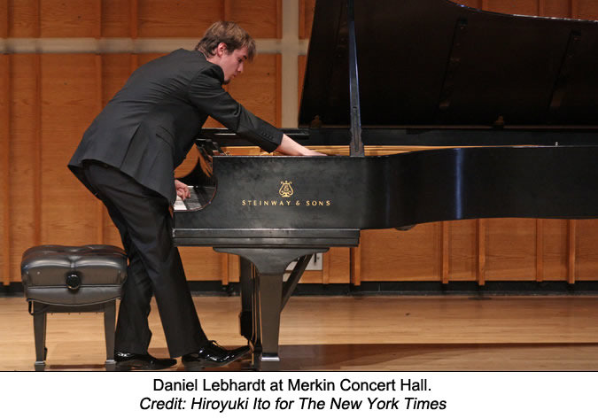 Photo: Daniel Lebhardt at Merkin Concert Hall
