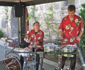 Gary and Otto of Steel Jam during Drum Solos
