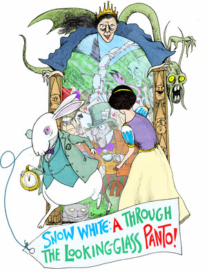 Snow white- A Through the Looking Glass Panto Poster (1)