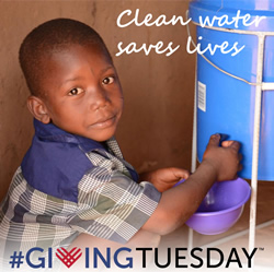 Clean water saves lives #GivingTuesday