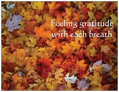 gratitude with each breath