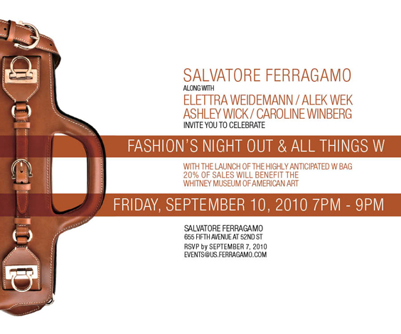 Fashion's Night Out with Ferragamo - September 10, 7-9 pm