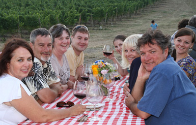 Guests at the Van Duzer Vineyards Bluegrass and BBQ