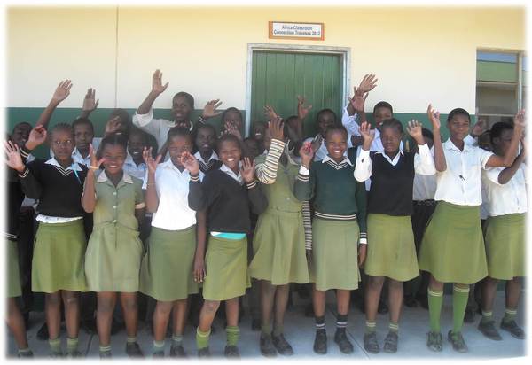 Happy learners at Gobihlahla School pose in front of their new classroom built with funds raised by 2012 Learning Tour participants. Happy learners at Gobihlahla School pose in front of their new classroom built with funds raised by 2012 Learning Tour participants.