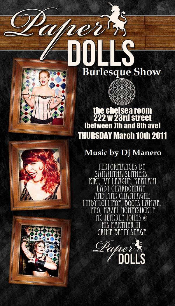 Burlesque Show Chelsea Room