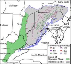 Marcellus shale map