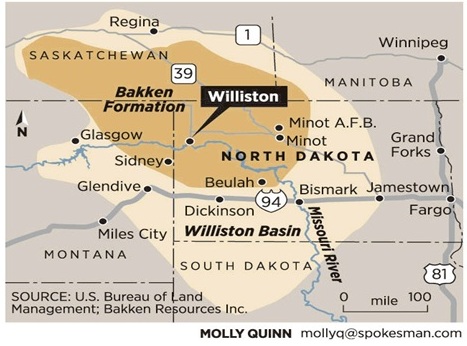 Bakken Formation Map