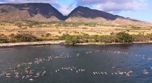 Peaceful paddle out George Floyd