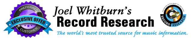 Exclusive Savings for Joel Whitburn's Record Research Inc. Email Subscribers