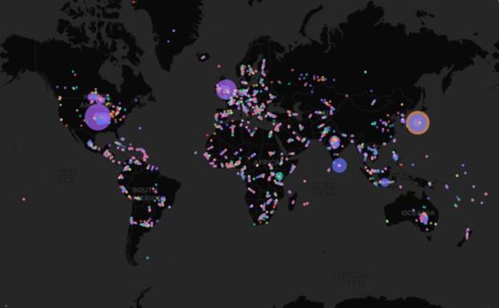 Hashtags Map