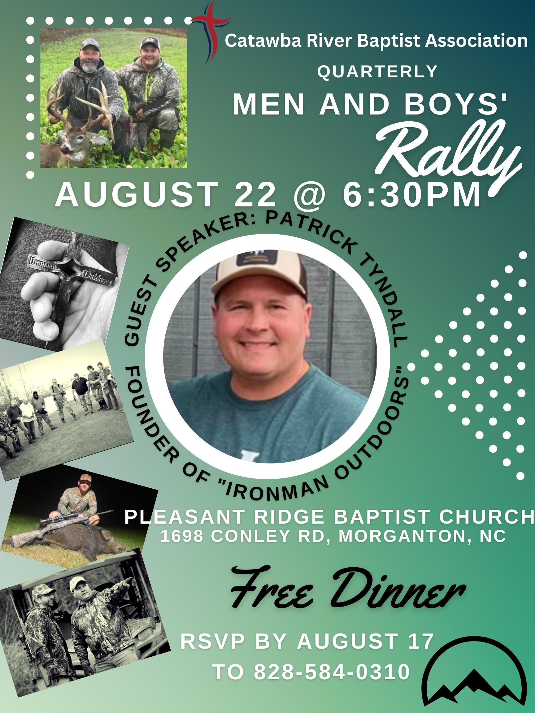 Men and Boy's Rally August 22