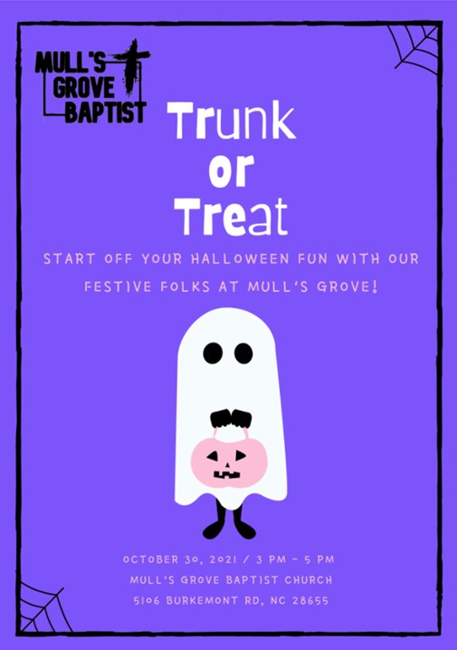 Mull's Grove Trunk or Treat 2021