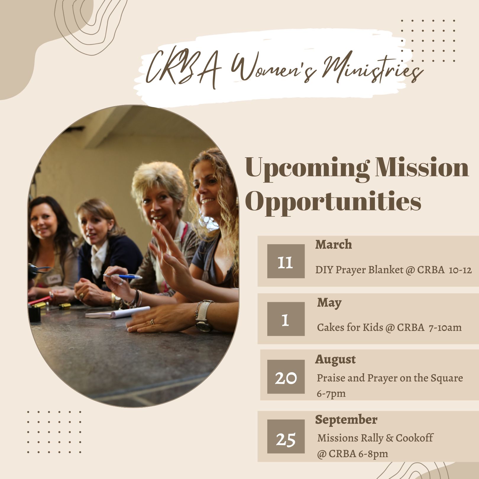 Women's Ministries Events Card 2