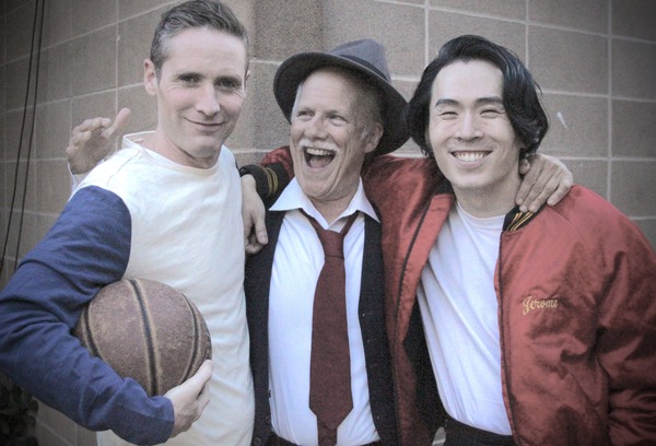 The boys and father