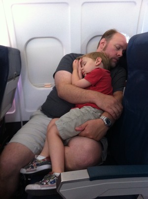Sleeping on the Plane